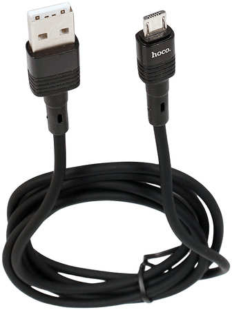 Кабель зарядный силиконовый USB - USB Micro HOCO U82 Cool 2.4А 1.2 м 965844411322617