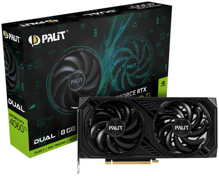 Видеокарта Palit NVIDIA RTX4060Ti Dual (NE6406T019P1-1060D) GeForce RTX 4060 Ti Dual 965844412797419