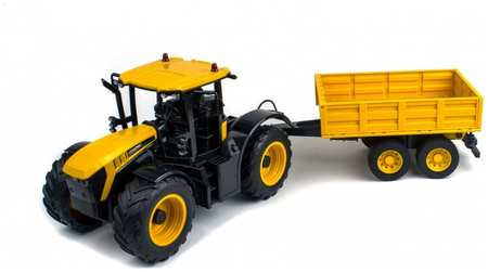 Радиоуправляемый фермерский трактор Double Eagle E360-003 JCB с прицепом 2.4G масштаб 1:16 965844414131242