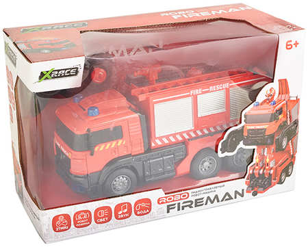 Машинка XRACE Robo Fireman трансформ. На Р/У OEM158 965844415068989