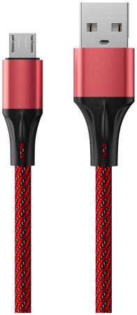 Аксессуар AccesStyle USB - MicroUSB 1m Red-Black AM24-F100M