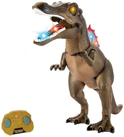 RUI CHENG Радиоуправляемый динозавр RuiCheng Спинозавр 31 см, коричневый, свет, звук RUI-9986-BROWN 965844418618246