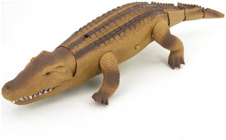 RUI CHENG Радиоуправляемый коричневый крокодил со световым эффектами RuiCheng - 9985-B 965844418618286