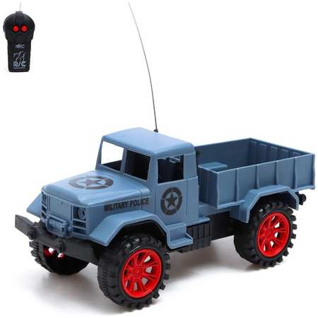Грузовик радиоуправляемый «Военный», работает от батареек, цвет синий 965844420846407