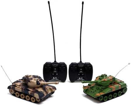 Танковый бой «Военная стратегия», на радиоуправлении, 2 танка, свет и звук 965844420846877