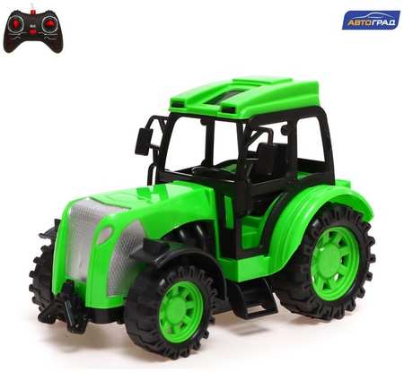 Автоград Трактор радиоуправляемый «Фермер», работает от аккумулятора, цвет зелёный Радиоуправляемая игрушка 965844420846880