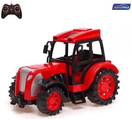 Автоград Трактор радиоуправляемый «Фермер», работает от аккумулятора, цвет красный Радиоуправляемая игрушка 965844420846889