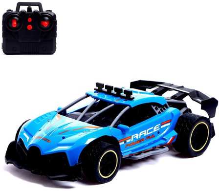 Автоград Машина радиоуправляемая RUNNER, эффект дыма, 1:16, работает от аккумулятора, цвет синий Радиоуправляемая игрушка 965844420846972