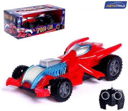 Автоград Машина радиоуправляемая Spider-Car, работает от батареек, МИКС Радиоуправляемая игрушка 965844420848539