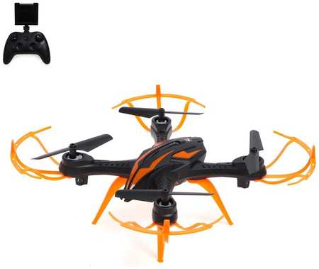 Квадрокоптер LH-X15WF, камера, передача изображения на смартфон, Wi-FI, цвет чёрно-оранжев