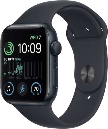 Смарт-часы Apple Watch SE 2 (2022) GPS 44мм Aluminum Case with Sport Band Midnight M/L 965844421091217