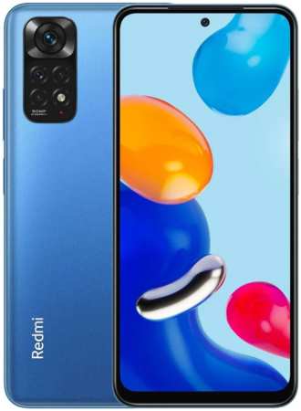 Смартфон Xiaomi Redmi Note 11 NFC, 6.43'', Amoled, 4Гб, 64Гб, 50Мп, 13Мп, 5000 мАч, синий 965844421354523