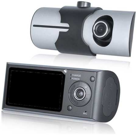 Видеорегистратор NoBrand 2 камеры с GPS, HD 1280x480P, TFT 2.7, обзор 132 С двумя камерами 965844421504167