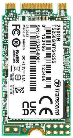 SSD накопитель Transcend 425S M.2 2242 250 ГБ (TS250GMTS425S) 965844421824708