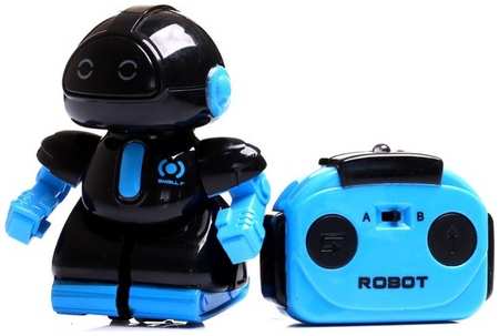 IQ BOT Робот радиоуправляемый Минибот, световые эффекты, чёрный 965844421943392
