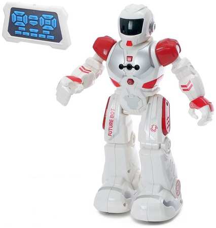 Zhorya Робот радиоуправляемый Смарт бот, ходит, свет и звук, русский чип, красный 965844421983101