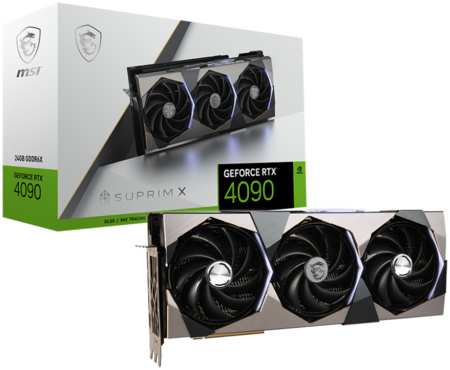 Видеокарта MSI NVIDIA GeForce RTX 4090 SUPRIM X (RTX 4090 SUPRIM X 24G) 965844422180426
