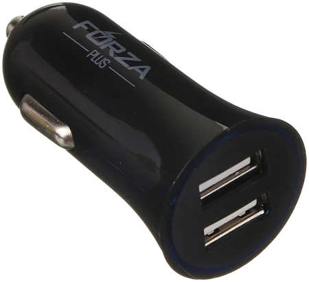 Устройство зарядное Forza 916-216 USB автомобильное Компакт, 12/24В, 2USB, 2.4А пластик 965844422214163