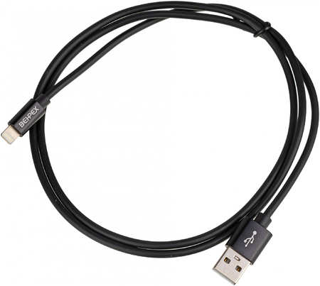 Кабель Behpex Lightning (m) - USB (m) 1 м, 2.4A, черный 965844422680436