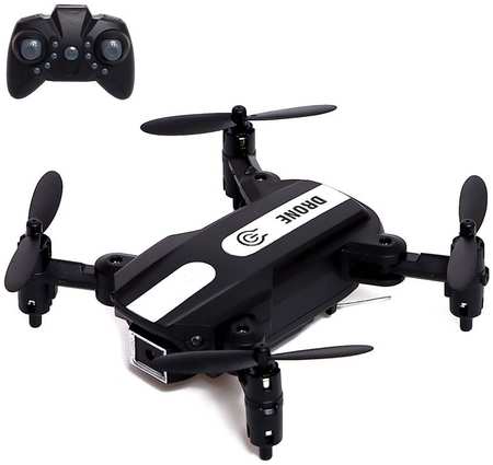 Автоград Квадрокоптер FLASH DRONE, камера 480P, Wi-FI, с сумкой, цвет чёрный 965844423485814