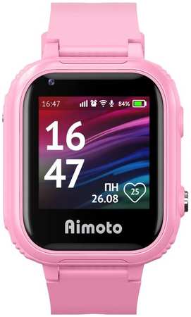 Детские смарт-часы Aimoto, 1.44″, 2G, звонки, SOS,история перемещений,сообщения,розовые 965844423487720