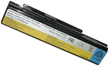 Аккумулятор для ноутбука Lenovo IdeaPad Y510 (121000650) 5200mAh OEM черная 965844424133246