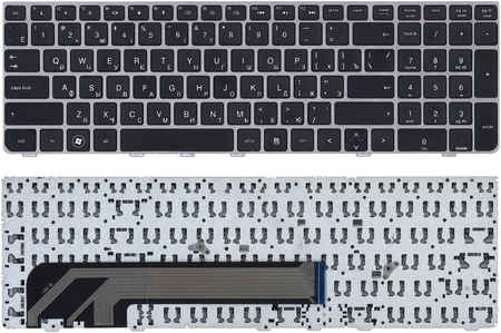 OEM Клавиатура для ноутбука HP Probook 4535S 4530S 4730S черная c серой рамкой 965844424133729