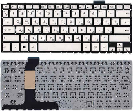 OEM Клавиатура для ноутбука Asus UX360CA серебристая