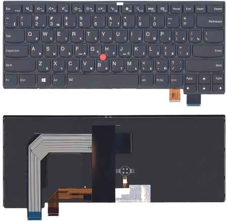OEM Клавиатура для ноутбука Lenovo Thinkpad T460S T470S черная с подсветкой 965844424137541