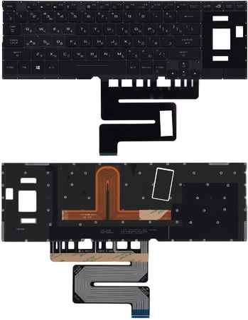 OEM Клавиатура для ноутбука Asus ROG GX501VS GX501VSK черная c подсветкой маленький энтер 965844424137564