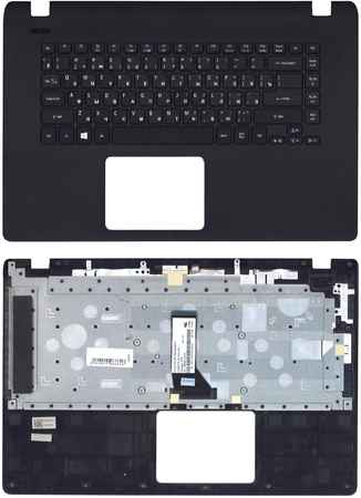 OEM Клавиатура для ноутбука Acer Aspire ES1-511 черная топ-панель