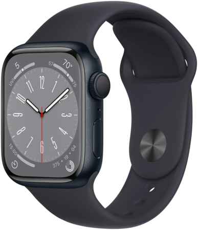 Смарт-часы Apple Watch Series 8 41 мм Aluminium Case, midnight Sport Band S/M Watch Series 8 S/M 965844424444215