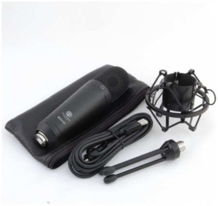 USB микрофон Recording Tools MCU-01 (черный) + стойка и амортизатор 965844424605067
