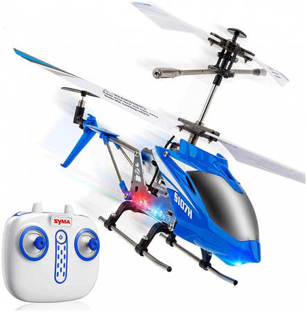 Радиоуправляемый вертолет Syma S107H Blue 2.4G с функцией зависания S107H Радиоуправляемый вертолет Syma S107H Blue 2.4G с функцией зависания - S107H 965844425676264