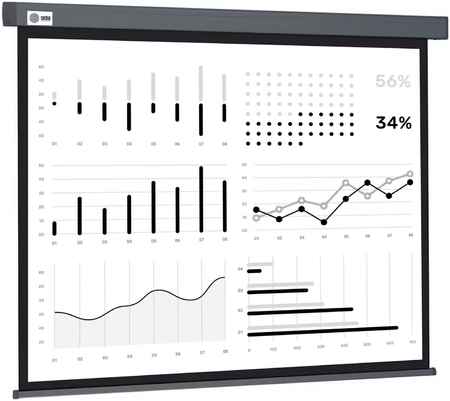 Экран Cactus 180x180см Wallscreen CS-PSW-180X180-SG 1:1 настенно-потолочный рулонный серый 965844426000891