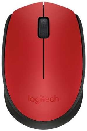 Беспроводная мышь Logitech M171 черный, красный (910-004641) 965844426004867