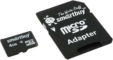 Карта памяти SmartBuy Micro SDHC 4Гб MicroSDHC 4GB