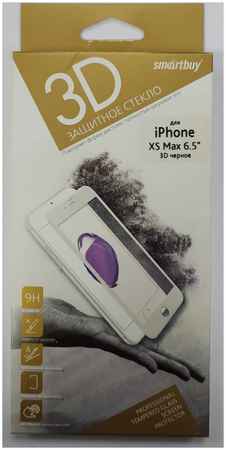 Защитное стекло для iPhone 11 Pro Max/XS Max 6.5″ Smartbuy олеофобное чёрное