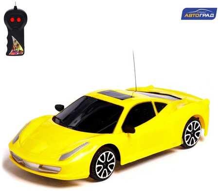 Автоград Машина радиоуправляемая «Купе», работает от батареек, цвета жёлтый 965844426552443