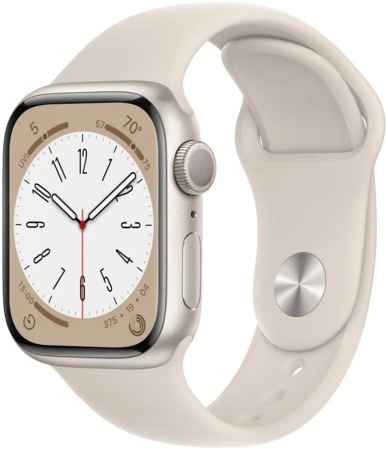 Смарт-часы Apple Watch Series 8 (41mm) Starlight Aluminium case, sport band S\M 965844426811229