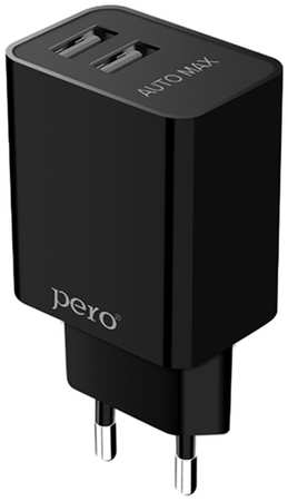 PERO Зарядное устройство Pеro TC02 2USB 2.1A Micro USB Black TC02BL2AM 965844427156049