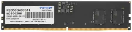 Оперативная память Patriot Memory (PSD58G480041S), DDR5 1x8Gb, 4800MHz 965844427237434