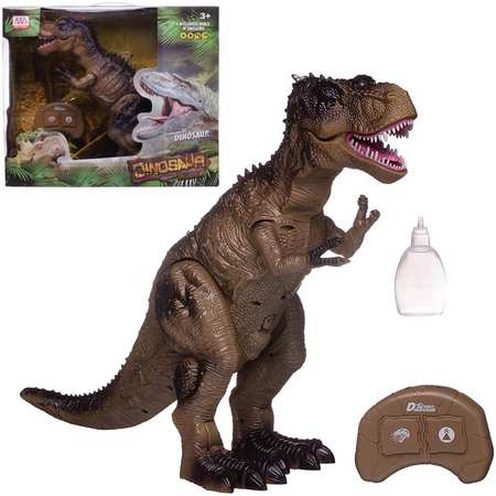 Junfa toys Динозавр Junfa на р/у Тиранозавр Рекс, зеленый, пускает пар, звук/свет WS5332/зеленый 965844427249634