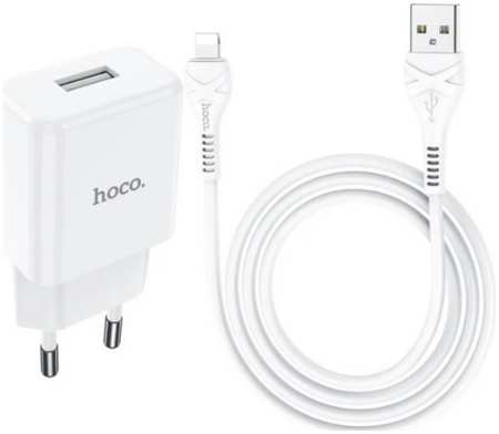 Сетевое зарядное устройство Hoco N9 USB - Lightning 8-pin 2.1A 1м Whitе N9i 965844427434434