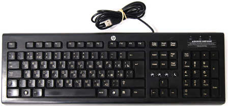 Проводная клавиатура HP PR1101U Black (697737-251) 965844427434589