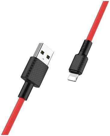 Дата-кабель Hoco X29 USB - Lightning 8-pin TPE, 2.0A 1 м, Red