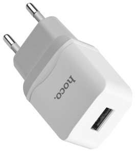 Зарядное устройство HOCO C22A Little USB + Кабель USB-Micro, 1A, кабель