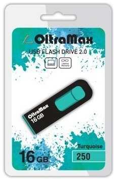Флешка Oltramax 16 ГБ Черный (OM-16GB-250 turquoise) 1076946 965844427512390