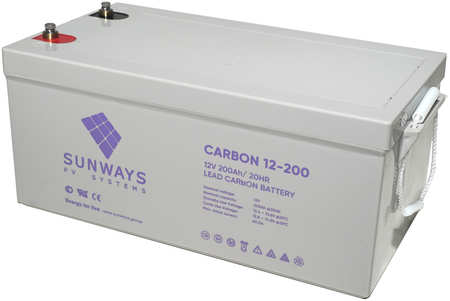 Аккумуляторная батарея Sunways SWB CARBON 200AH 965844427639633