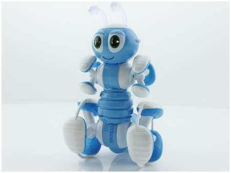 BRAINPOWER Р/У робот-муравей трансформируемый, звук, свет, танцы (синий) 965844427851653